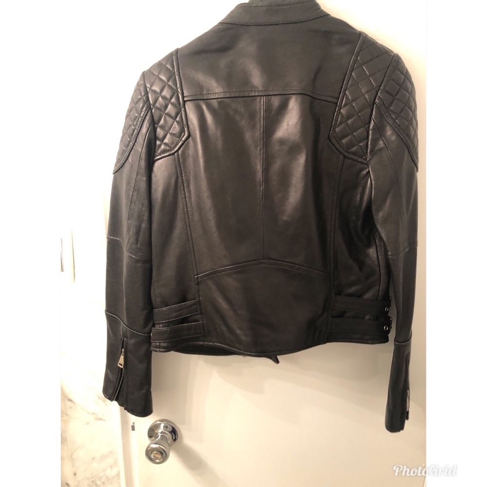 Black leather jacket - Picture 3 of 9